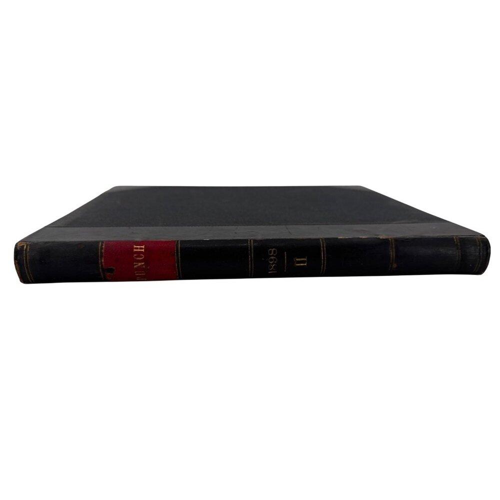 Punch‎ Magazine Bound Volume CXV 1898 Hardcover Collectible Book Illustrated